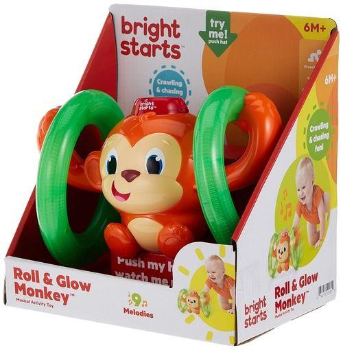 Bright Starts Roll & Glow Monkey Toy