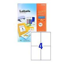 Formtec Stickers Labels 105X148 4 Labels Per Sheet (Pack Of 100) Ft-Gs-1004