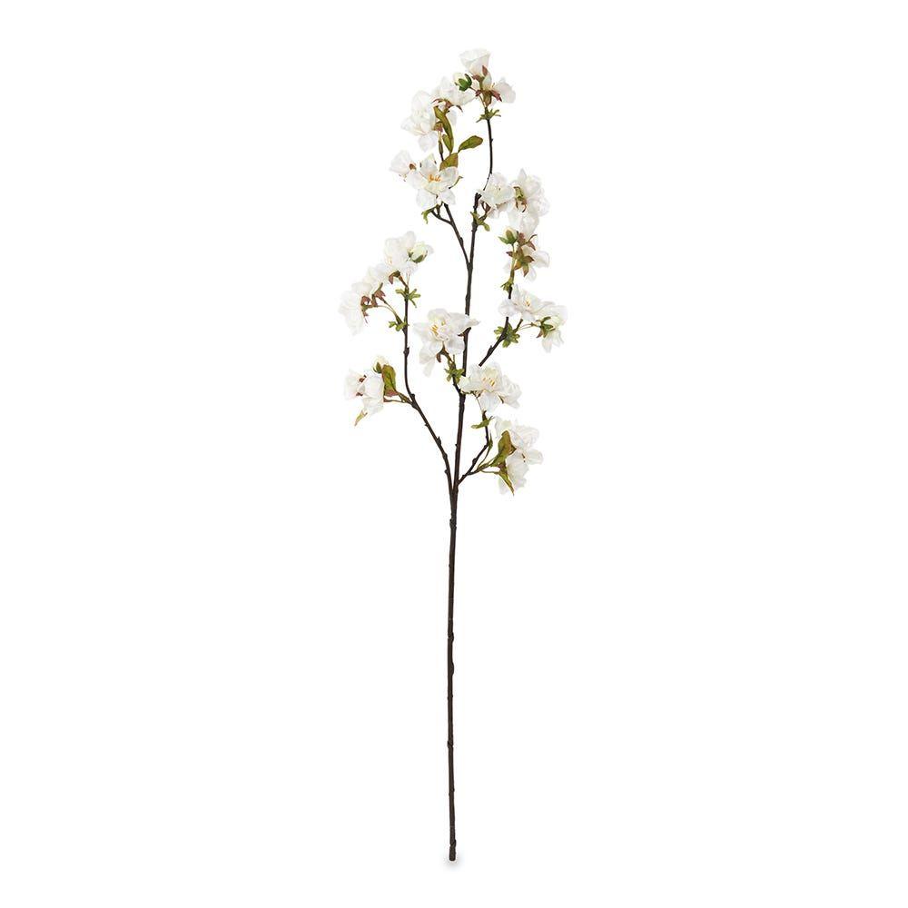 Cherry Blossom Stem, Cream & Green - 72 Cm