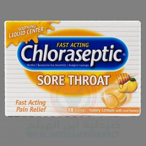 Chloraseptic Lozenges Honey Lemon 18'S