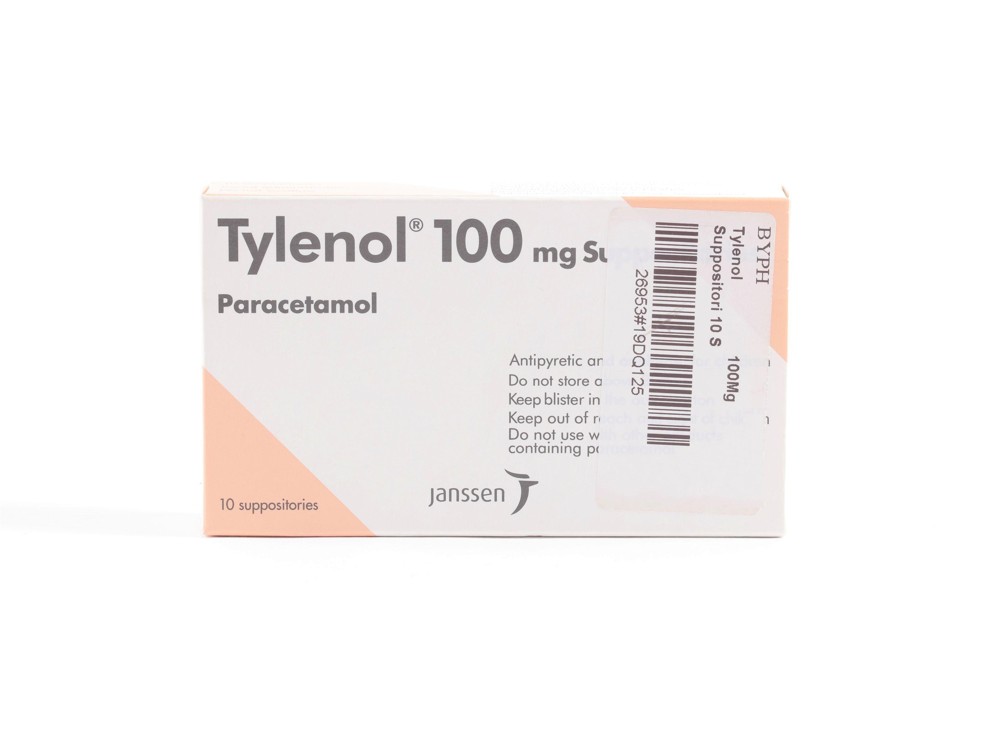 Tylenol 100 Supp 10'S