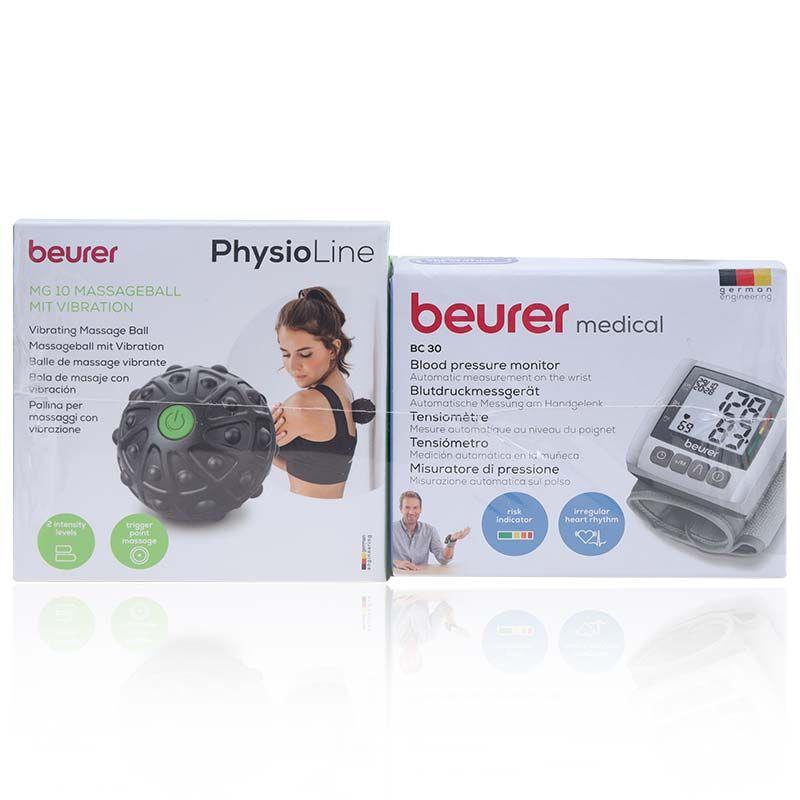 Beurer Bc30 Wrist Bp Monitor + Mg10 Vibrating Massage Ball