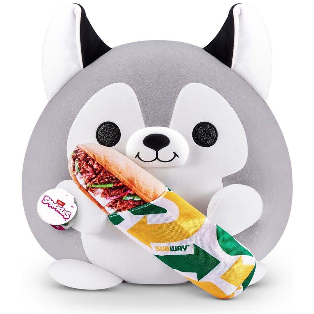 S1W2-S001-Snackles-Snacklesâ Int-Series 1-Plush Medium(Huskie&Subway)-Hangâ  Tag,6Pcs/Ctn