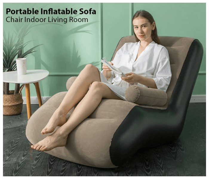 Creative Inflatable Recliner, Inflatable Sofa Lounger, Lazy Floor Chair With Armrests, Suitable For