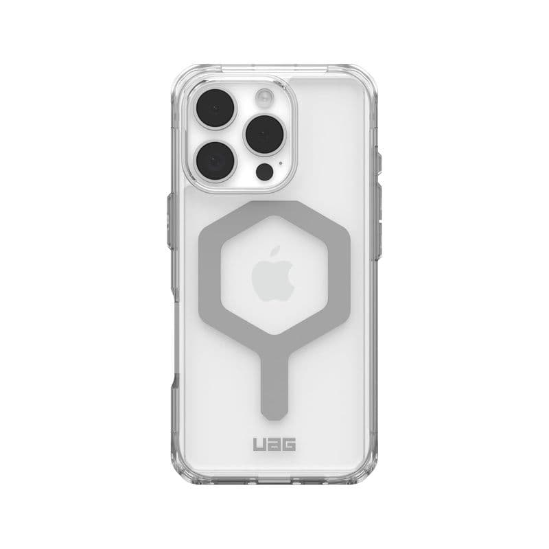 Uag Plyo Magsafe For Iphone 16 Pro Ice/Silver,Armor Shell And Impact-Resistant Soft Core,8 Ft/5.4