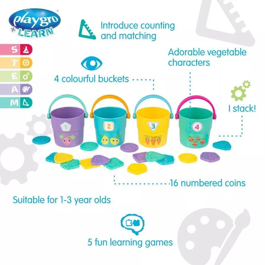 Playgro Count & Match In The Veggie Patch