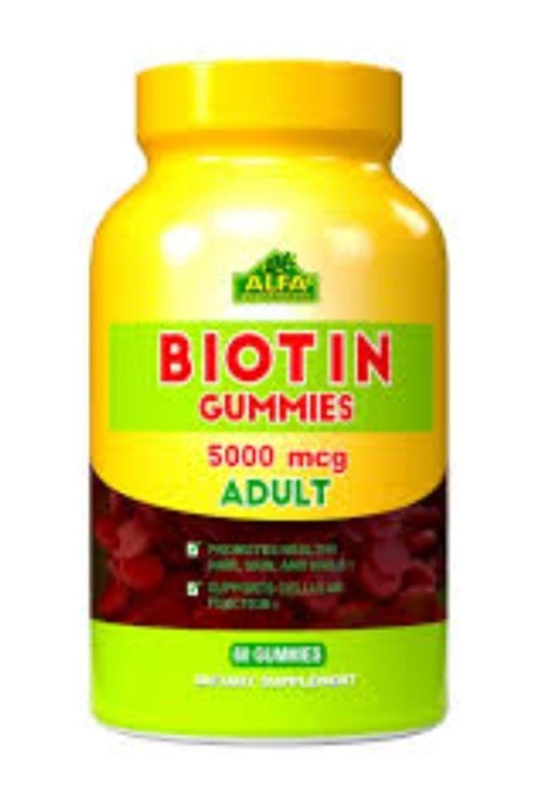 Alfa Biotin 5000 Mcg Gummies Adult 60'S