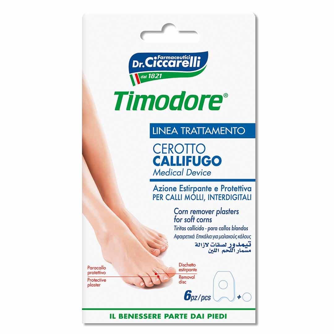 Timodore Corn Remover Plasters For Soft Corns 6'S 