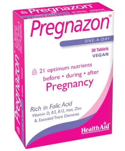 Healthaid Pregnazon Before During & After Pregnancy Tab 30's