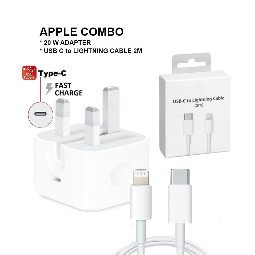 Iphone Original 20W Usb C Power Adapter And Iphone Usb C To Lightning 2M
