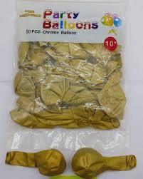 Baloons 50 Pcs Gold Colour