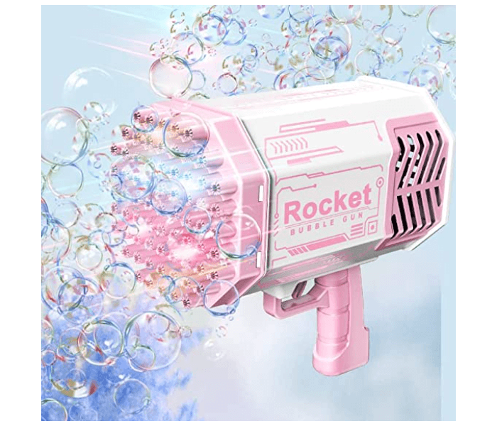 Generic 69 Holes Rocket Launcher Bubble Machine with Colorful Lights