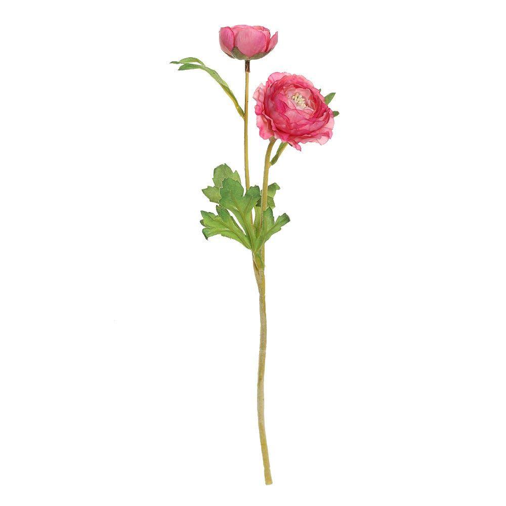 Faile Ranunculus Spray, Dark Pink – 38 cms