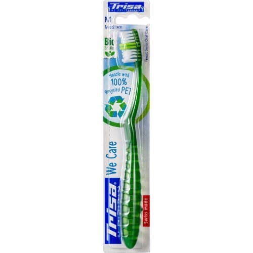 Trisa We Care Medium Toothbrush  1 PC