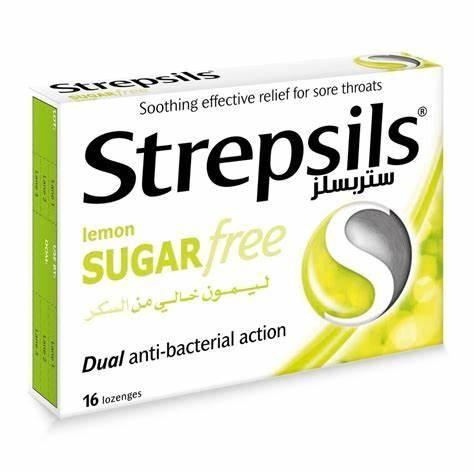 Strepsils Lemon Sugar Free 16'S Lozenges