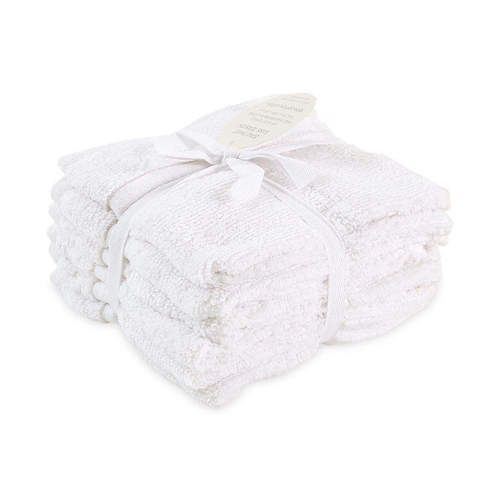 Clarke Cotton 6-Piece Face Towel Set, White - – Gsm, 33X33Cm
