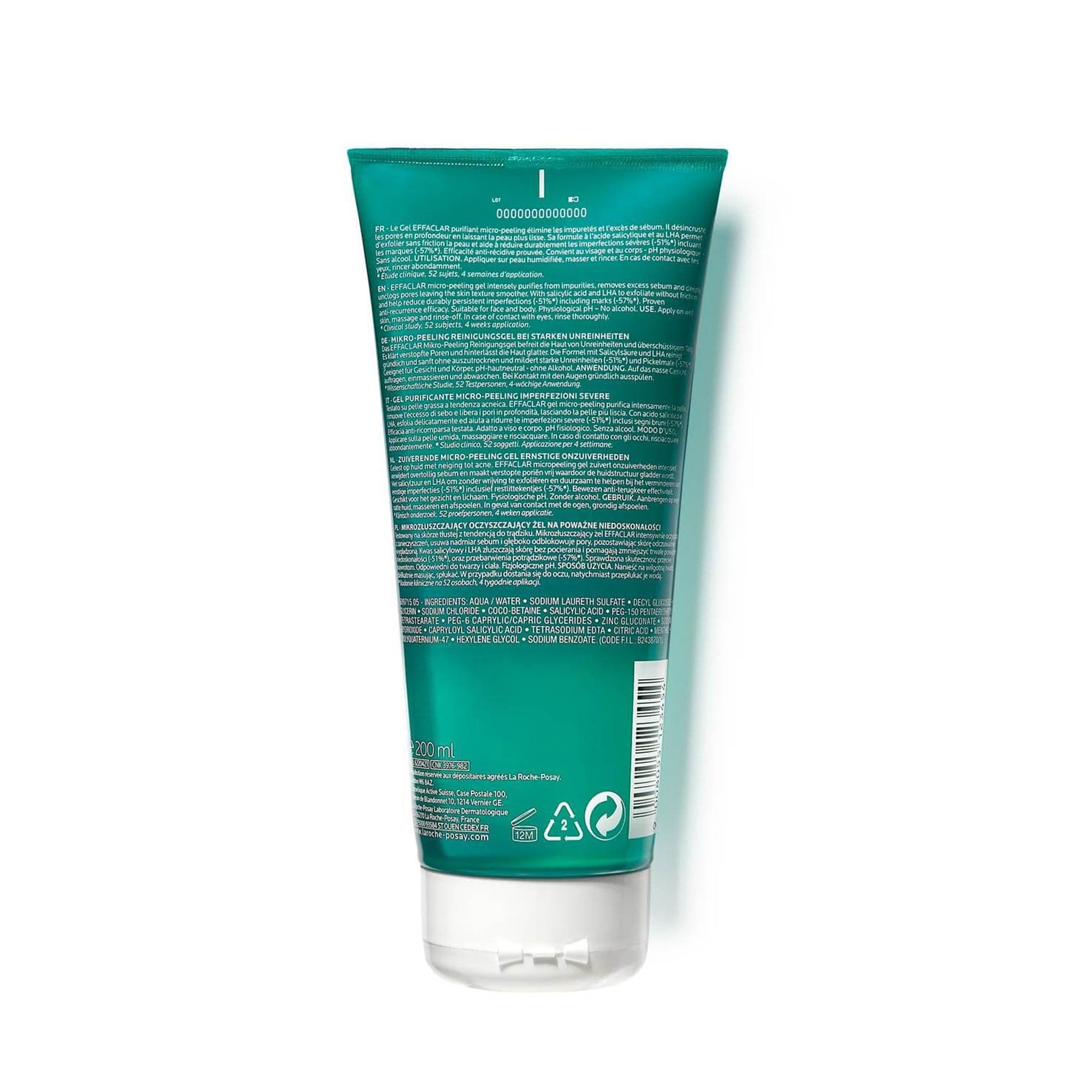 La Roche Posay Effaclar Micropeeling Gel 200Ml