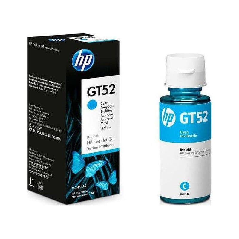 Hp Gt52 Cyan Ink Bottle M0H54Ae