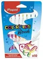 Color'Peps Brush Colouring Pens, 10