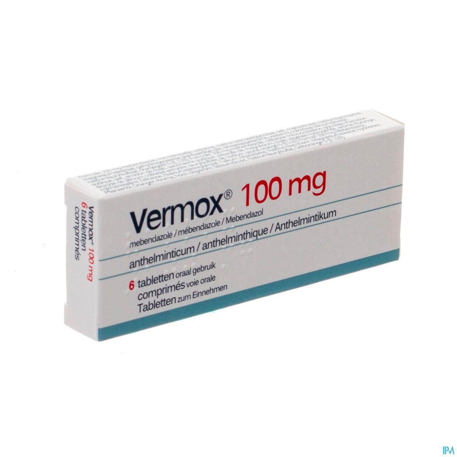 Vermox 100Mg Tab 6'S