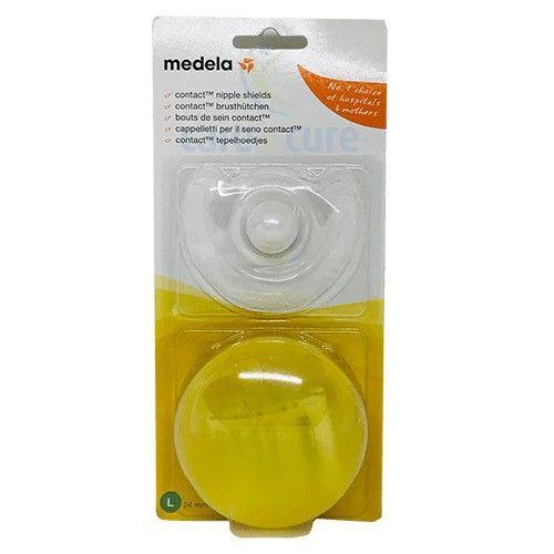 Medela Contact Nipple Shield With Storage 2 Pc (L)