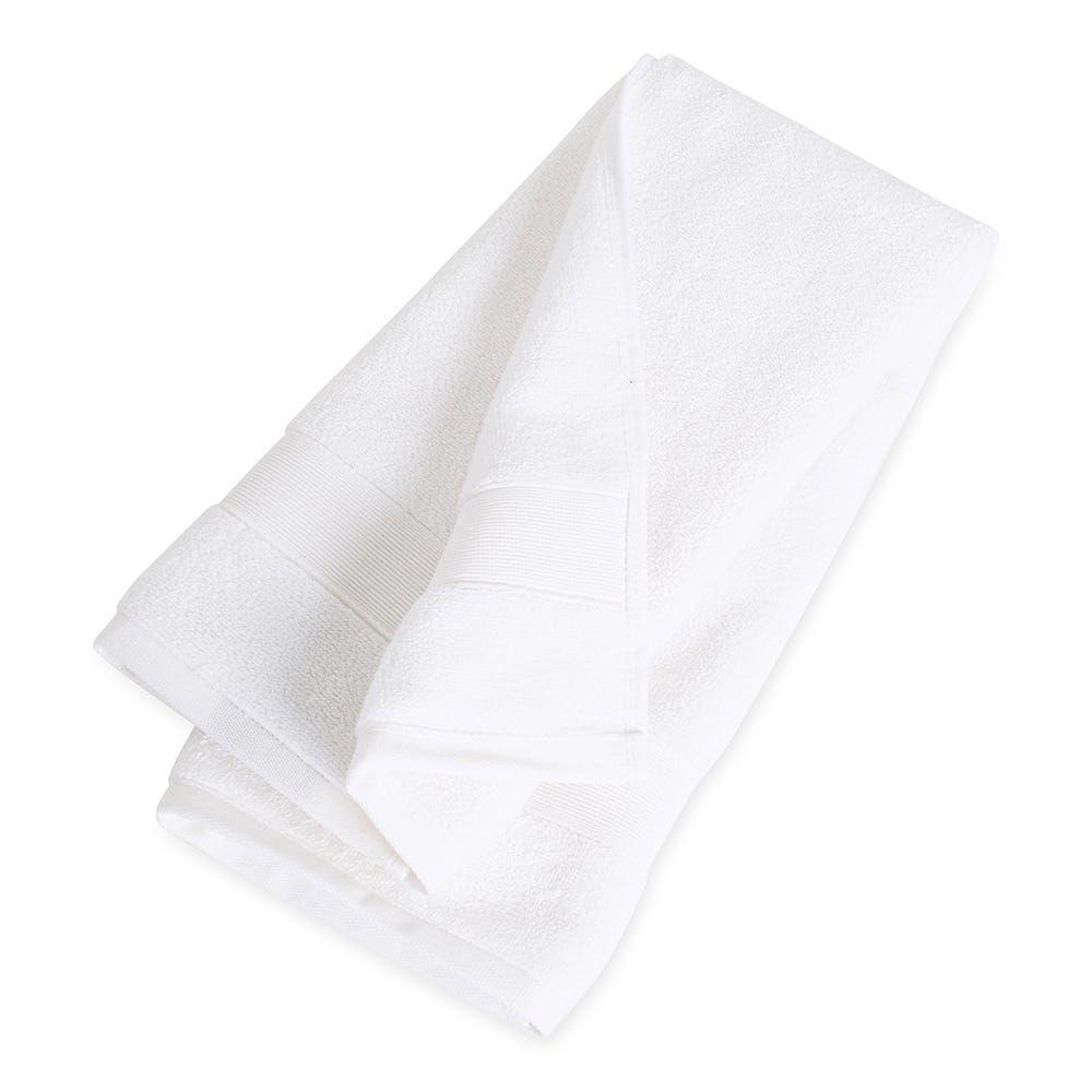 Classic Turkish Luxury Towel, White - 51X76 Cm