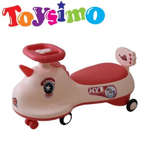 Pink Unicorn Swing Car