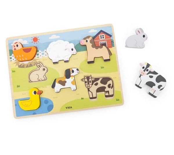 Viga Chunky Puzzle - Farm