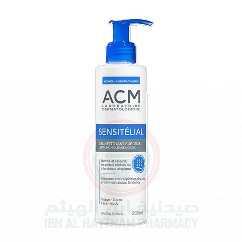 Acm Sensitelial Ultra Rich Cleansing Gel 200Ml