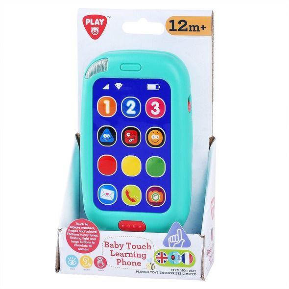 Playgo Toys Baby Touch Learning Phone Blue