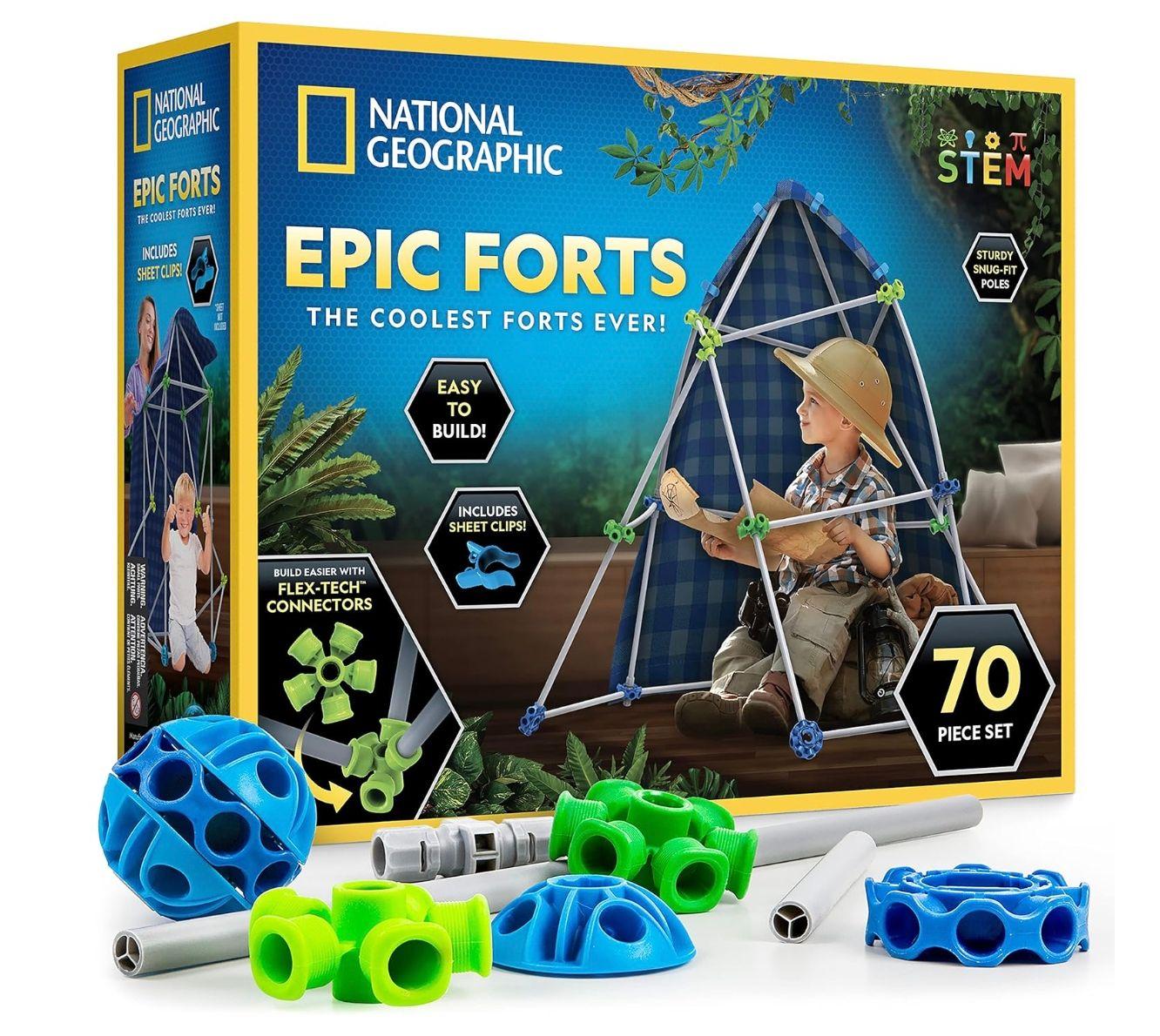 National Geographic Epic Forts Kit (70 Pieces)