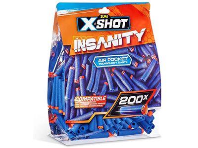 X-Shot Insanity 200-Pack Refill Darts Foil Bag