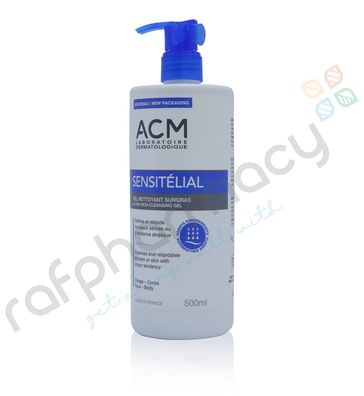 Acm Sensitelial Ultra Rich Cleansing Gel 500Ml#17292