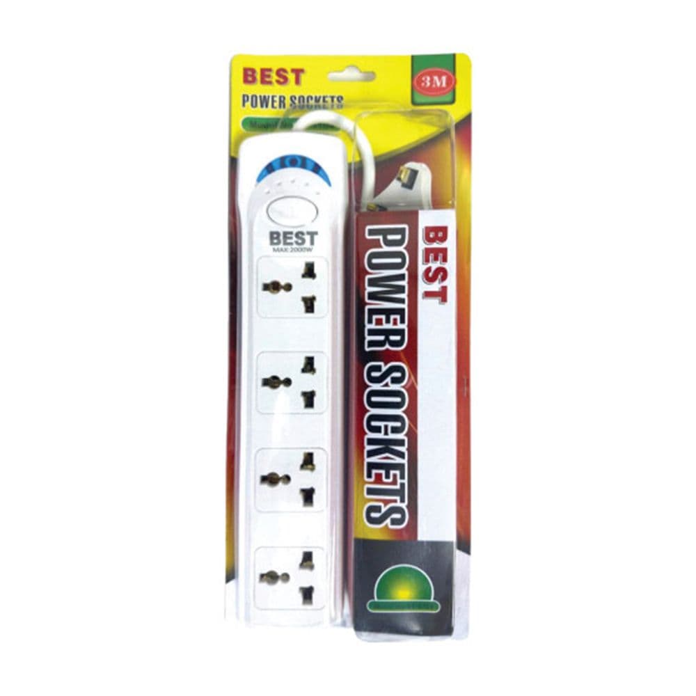 Best Power Extension 4 Socket 3.00 M