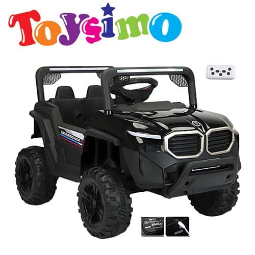 2X6V Bmw Black Ride-On Jeep With Remote