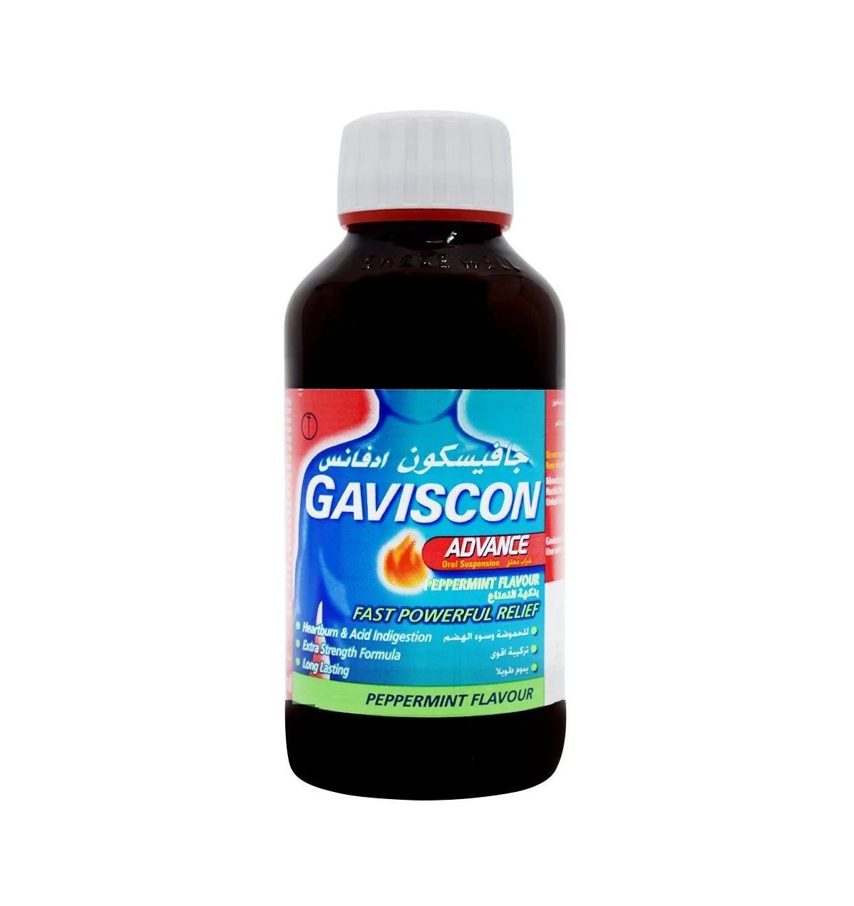 Gaviscon Advance Peppermint Flavour Syrup 300Ml 005E