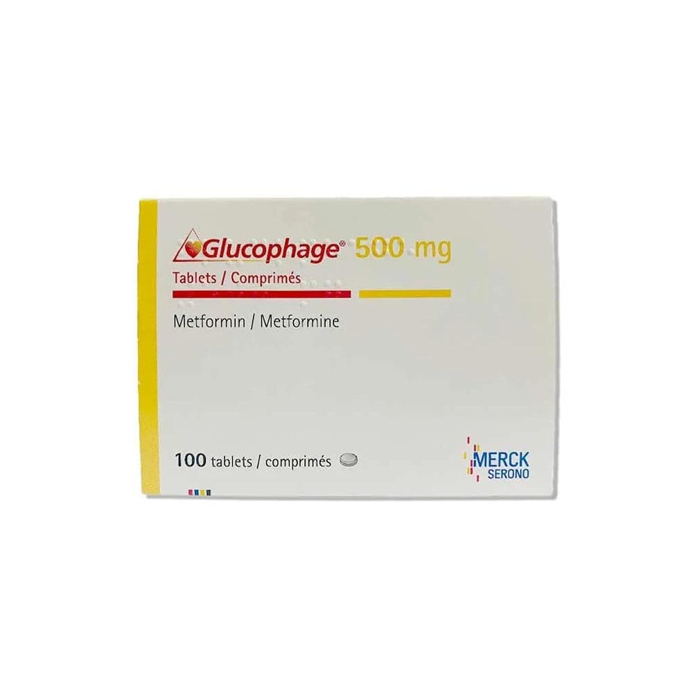 Glucophage 500 Mg 100 Tablets