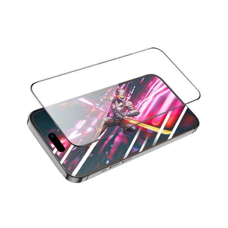 Hoco 9D Large Arc Dustproof Glass For Ip15 Pro(A34) Black