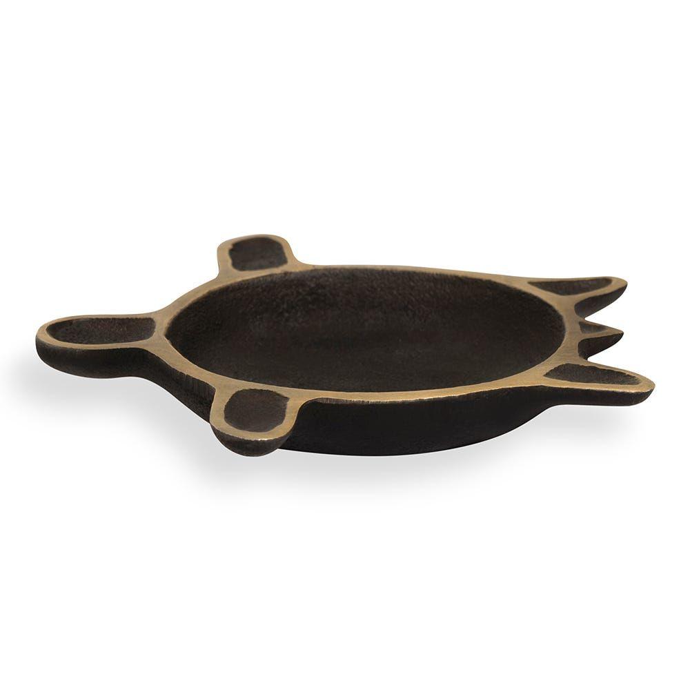 Diva Trinket Dish, Black & Gold - 13X4X2 Cm