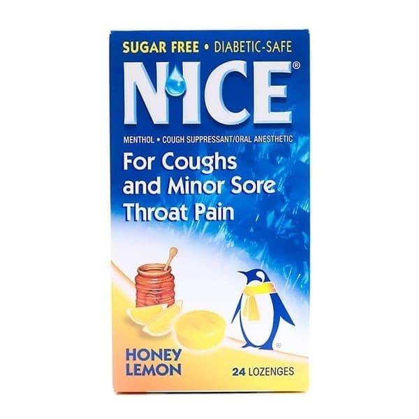 Nice Honey Lemon Lozenges 24 S