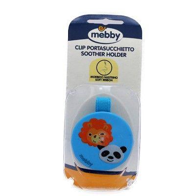 Mebby Soother Holder Clip Boy-Blue- 92561