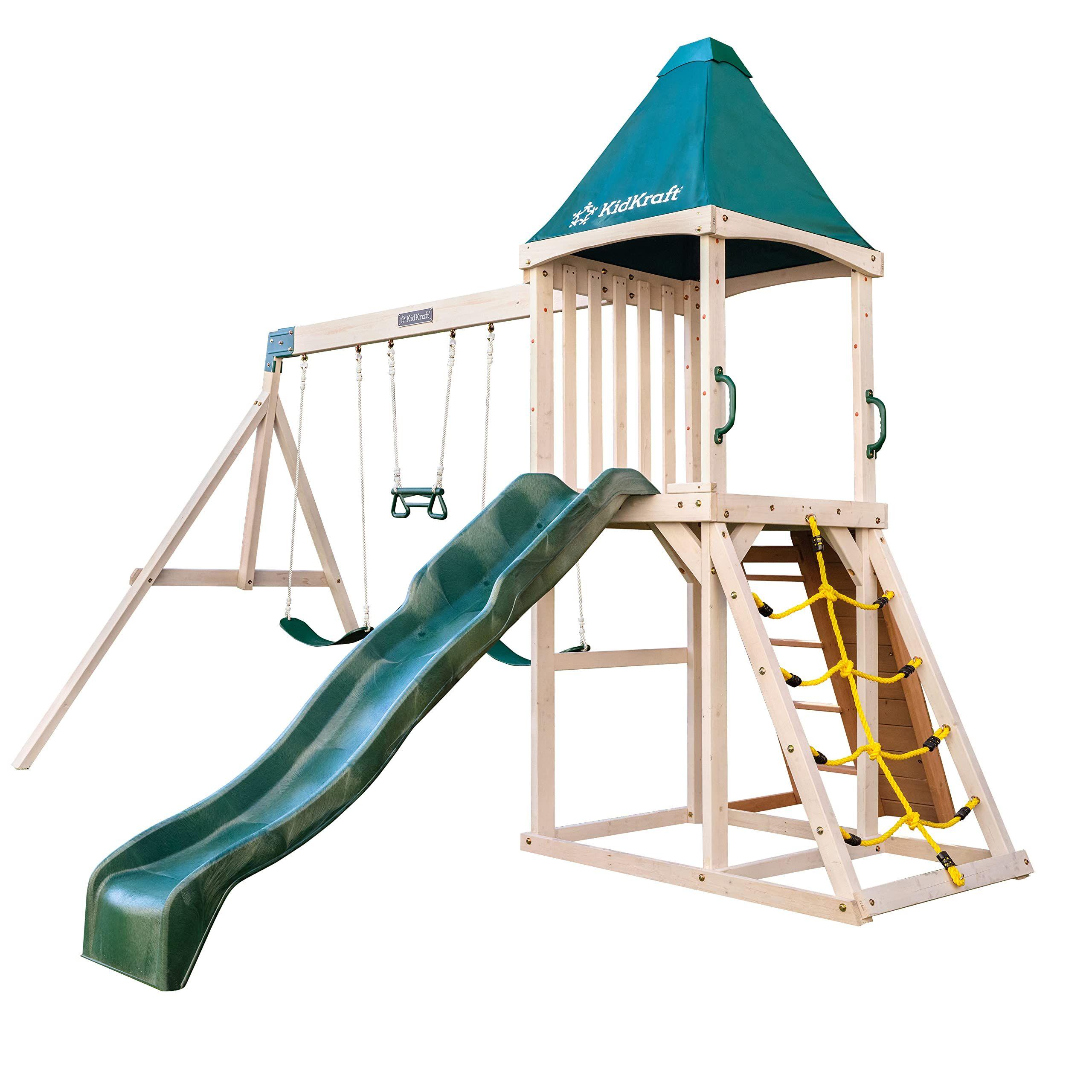 Kidkraft Emerald Challenge Swing Set - ‎334cm x 408cm x 284cm