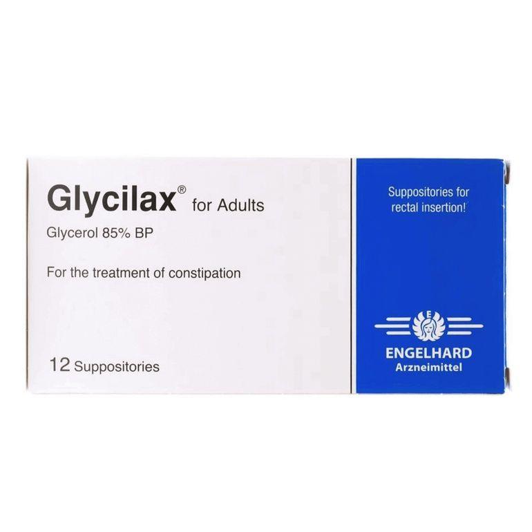 Glycilax For Adult For Treatment Of Constipation 12 Suppositories