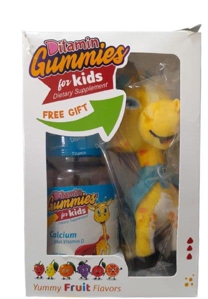 Ditamin Calcium Plus Vitamin D Gummies 60'S With Free Gift