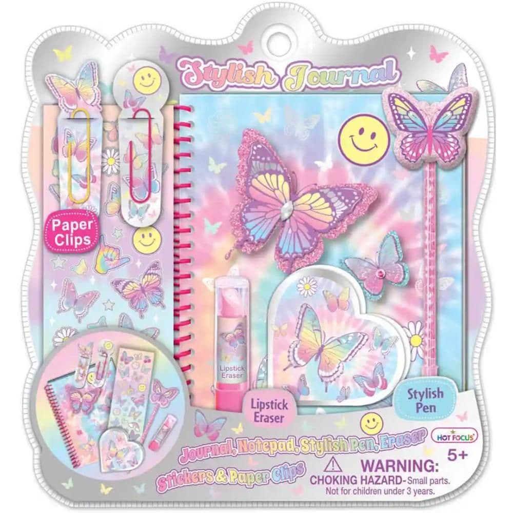Hot Focus - Stylish Journal Tie Dye Butterfly