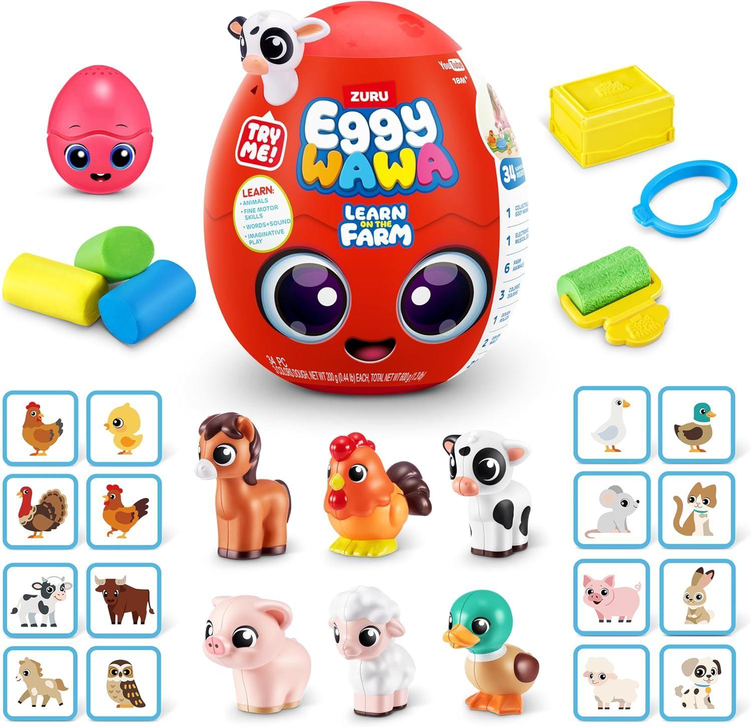 Eggywawa Series 1 Farm Animals Surprise Egg Steam Toy (Assorted)