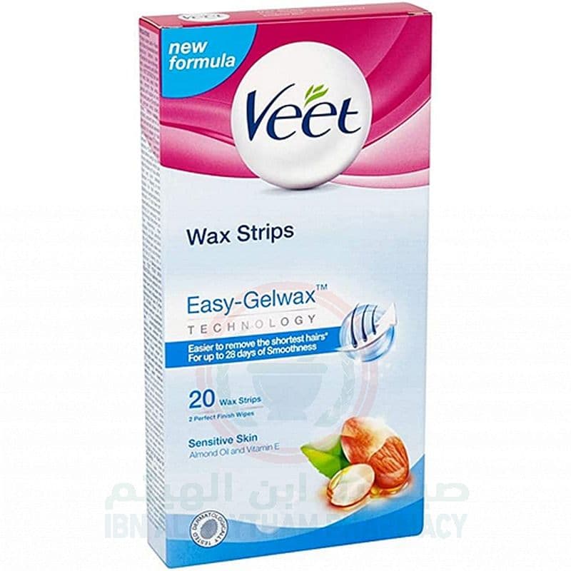 Veet Cold Wax Strips Sensitive Skin 20'S