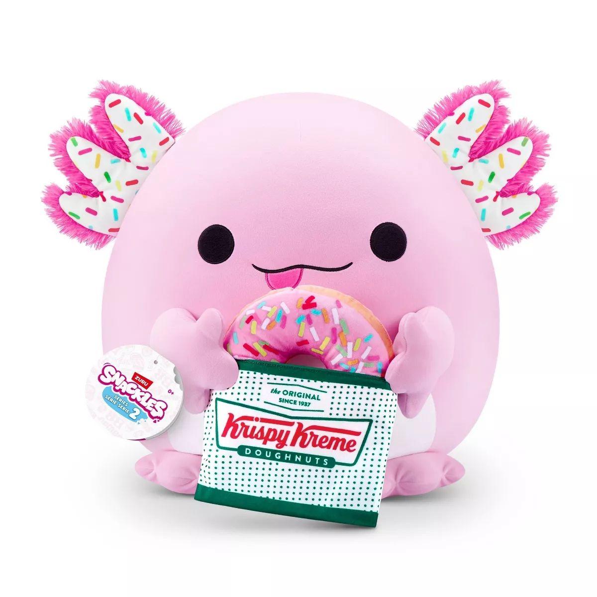 Zuru Snackles Series 2 Abbie The Axolotl With Krispy Kreme Plush (35.56 Cm)