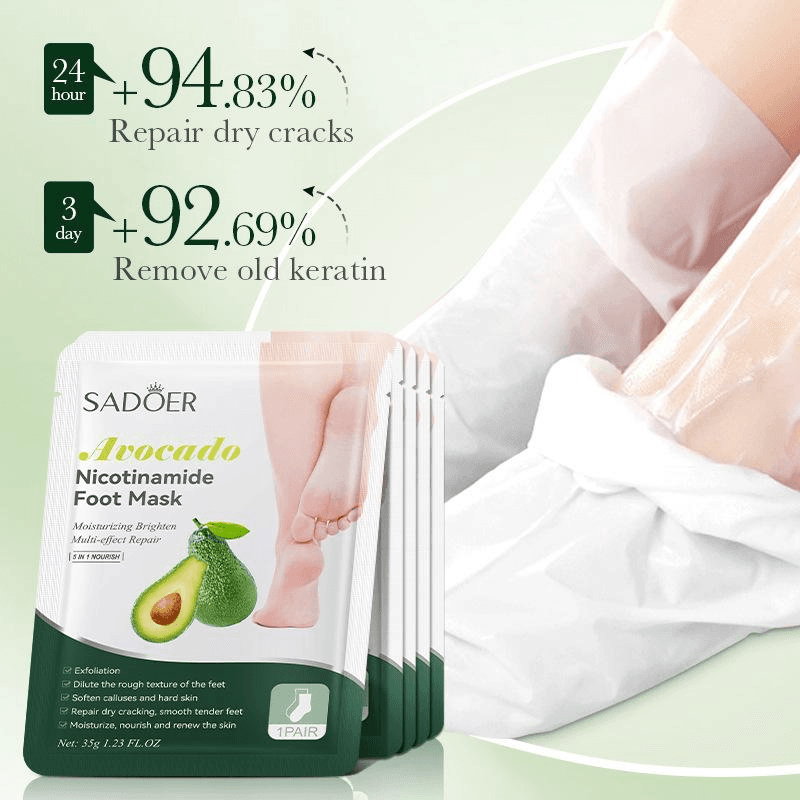 Avacado Nicotinamide Foot Mask.