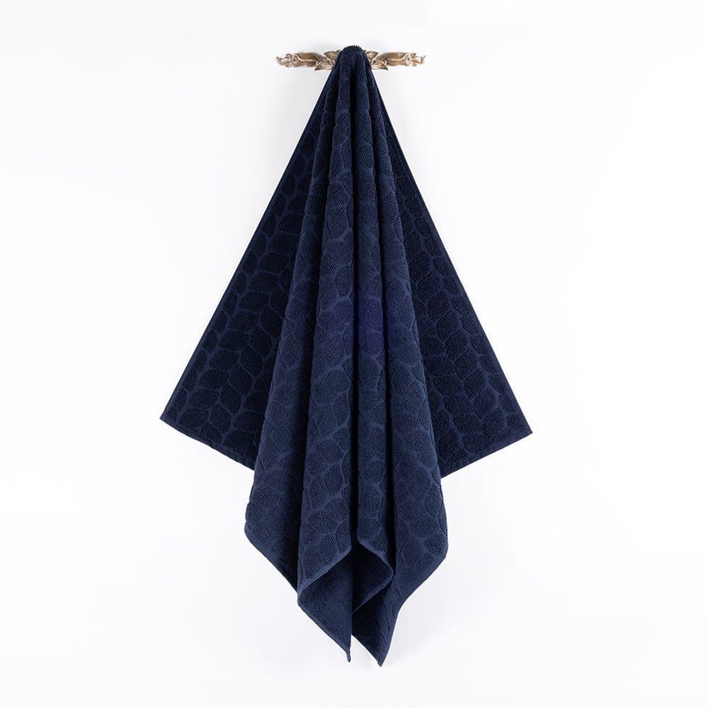 Sara Bath Towel, Navy - 550 Gsm, 140X70 Cm